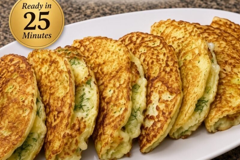 High-Protein Zucchini Cheese Fritters