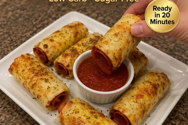 High-Protein Keto Pizza Roll-Ups