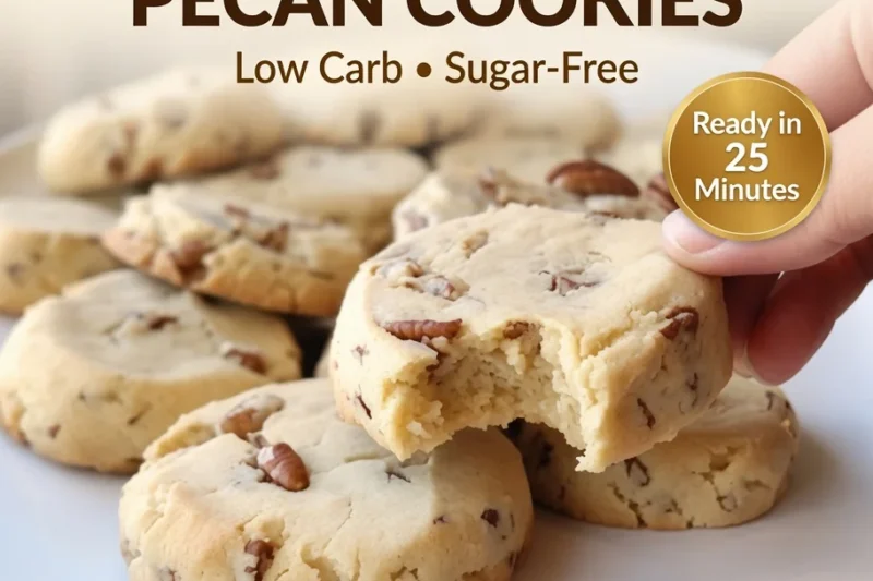 High-Protein Keto Cream Cheese Pecan Cookies