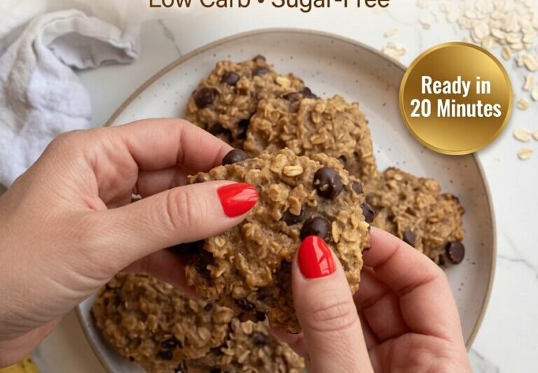 High-Protein Keto Chocolate Chip Oat Cookies