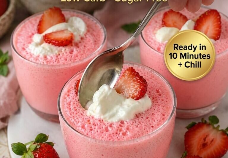 High-Protein Strawberry Mousse