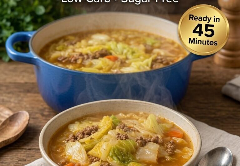 High-Protein Cabbage Beef Soup
