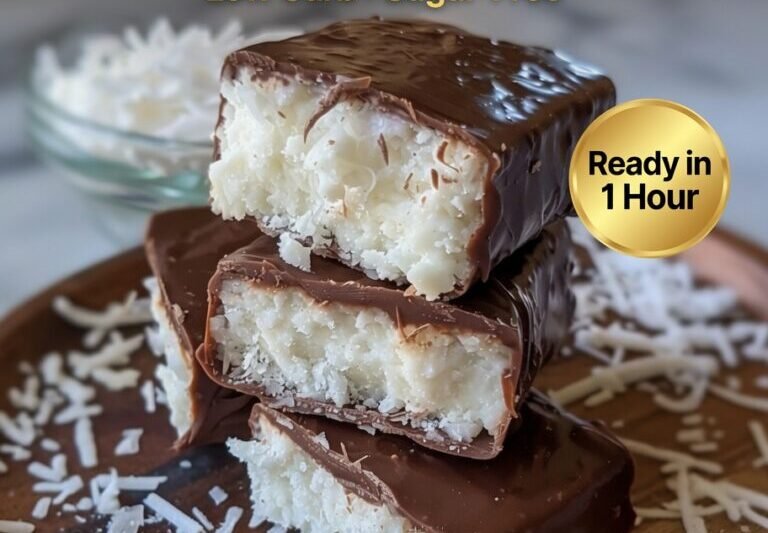 High-Protein Coconut Chocolate Bars