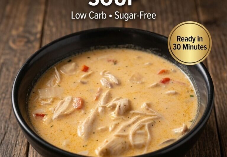 High-Protein Creamy Buffalo Chicken Enchilada Soup