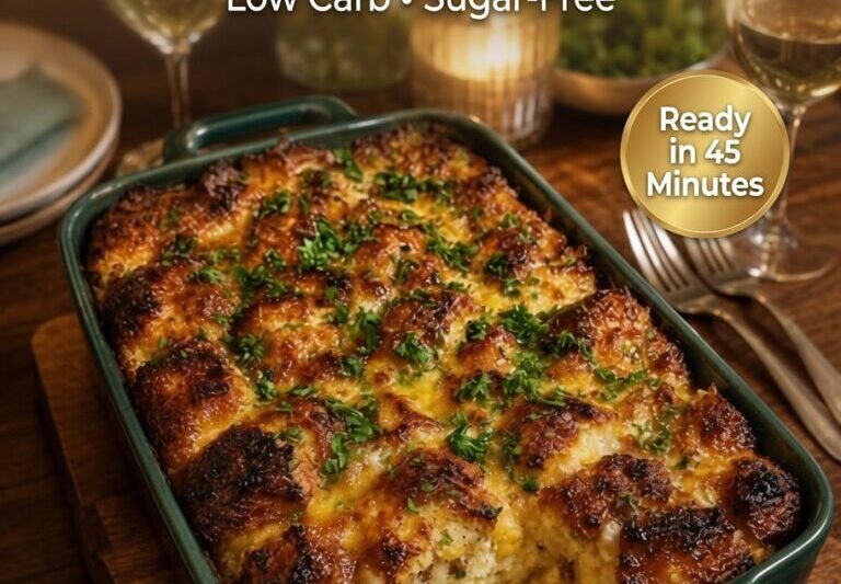 High-Protein Cheesy Cauliflower Bake