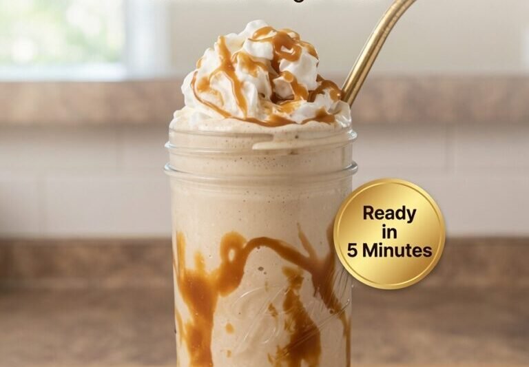High-Protein Caramel Milkshake