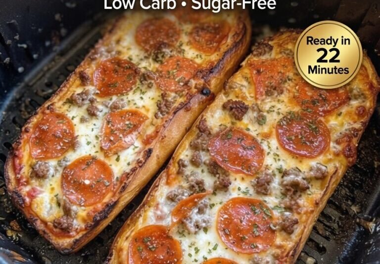 High-Protein Air Fryer Pizza Boats