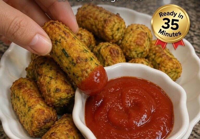 High-Protein Crispy Baked Zucchini Tots