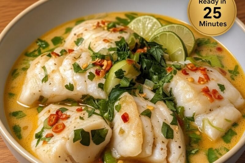 High-Protein Coconut Lime Fish Soup