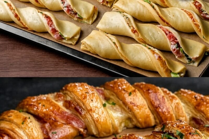 High-Protein Ham & Cheese Twists