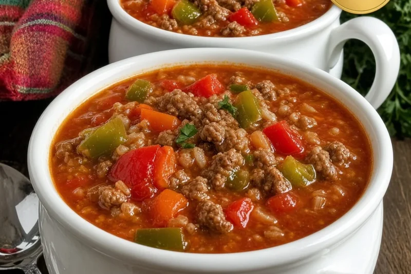 Easy Stuffed Pepper Soup