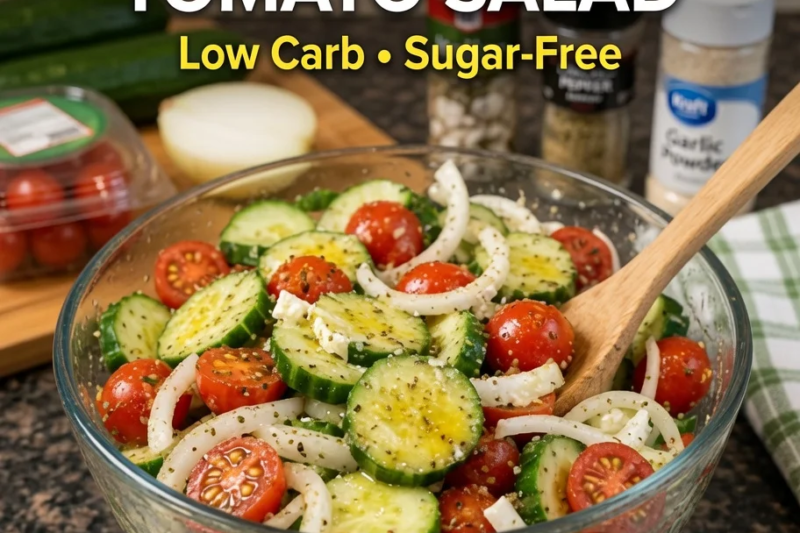 Italian Cucumber Tomato Salad