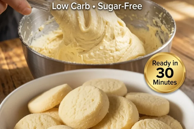 High-Protein Vanilla Shortbread Cookies