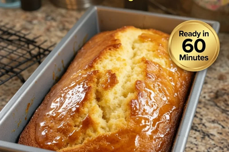 High-Protein Keto Lemon Glazed Pound Cake