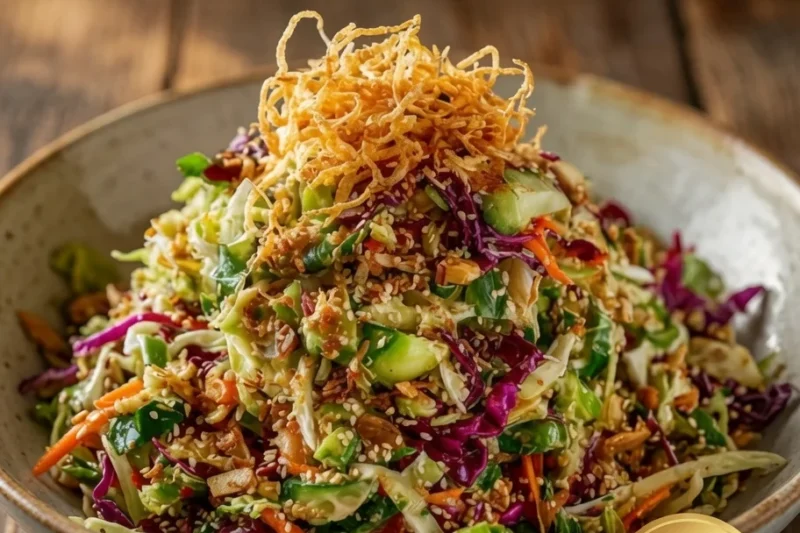High-Protein Crunchy Asian Chicken Salad