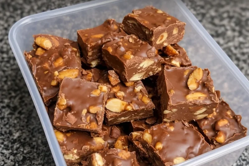 High-Protein Keto Chocolate Almond Fudge