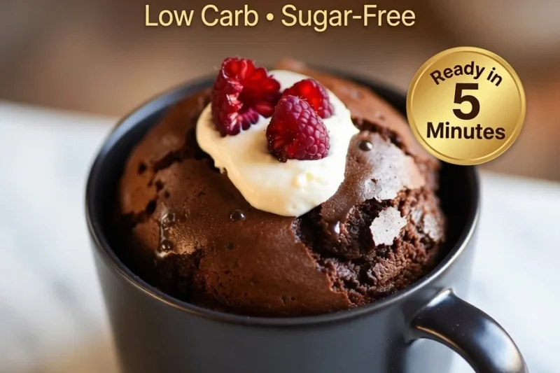 High-Protein Keto Chocolate Mug Cake