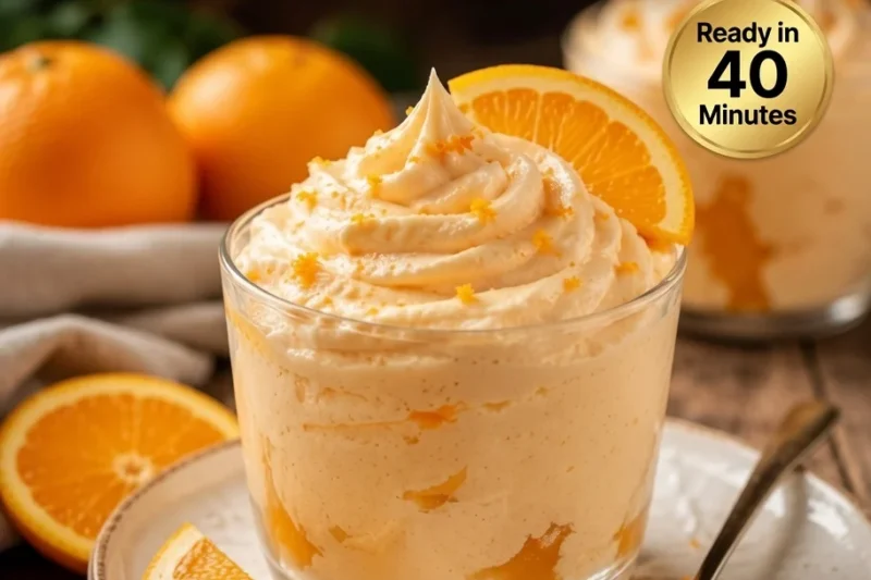 High-Protein Orange Creamsicle Mousse