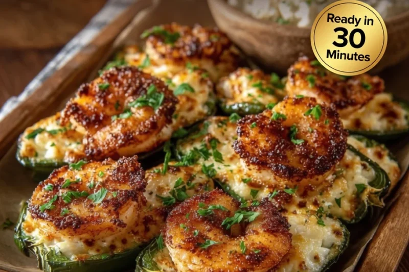 High-Protein Keto Shrimp Stuffed Jalapeños