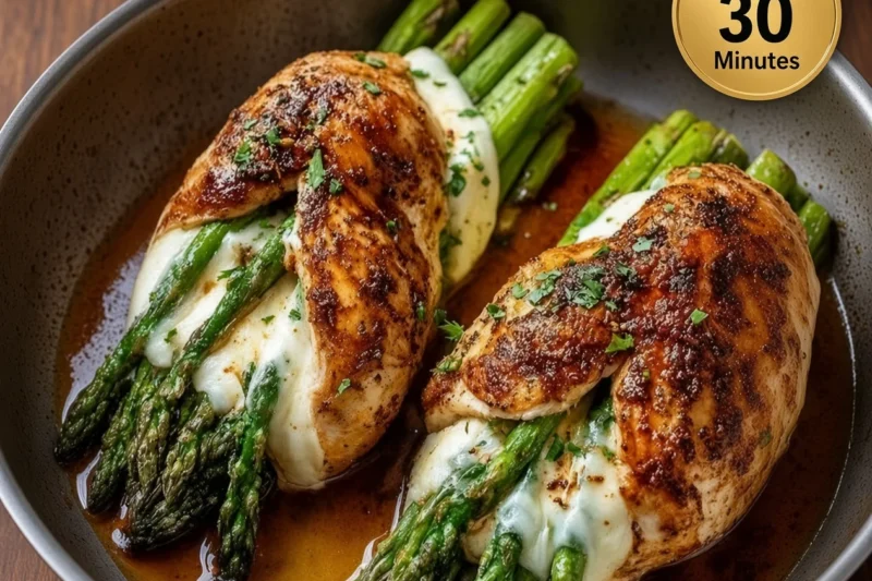 High-Protein Asparagus Stuffed Chicken