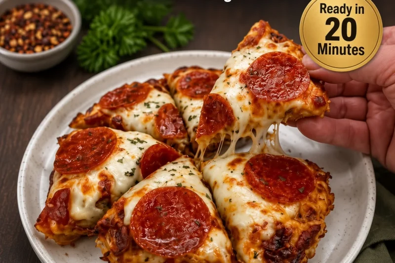 High-Protein Pepperoni Pizza