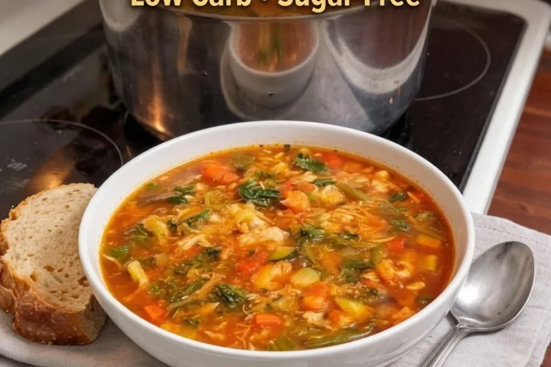 High-Protein Keto Hearty Vegetable Chicken Soup