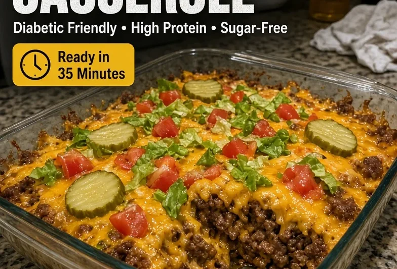 Low-Carb Cheeseburger Casserole