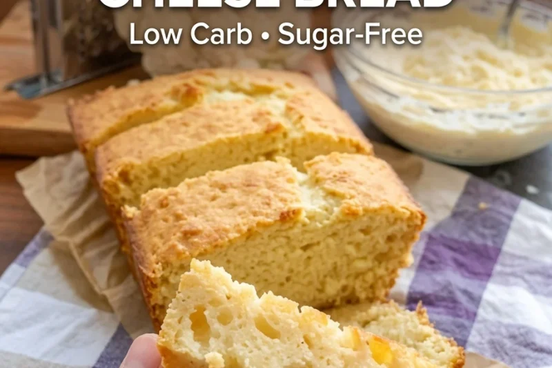 High-Protein Cauliflower Cheese Bread